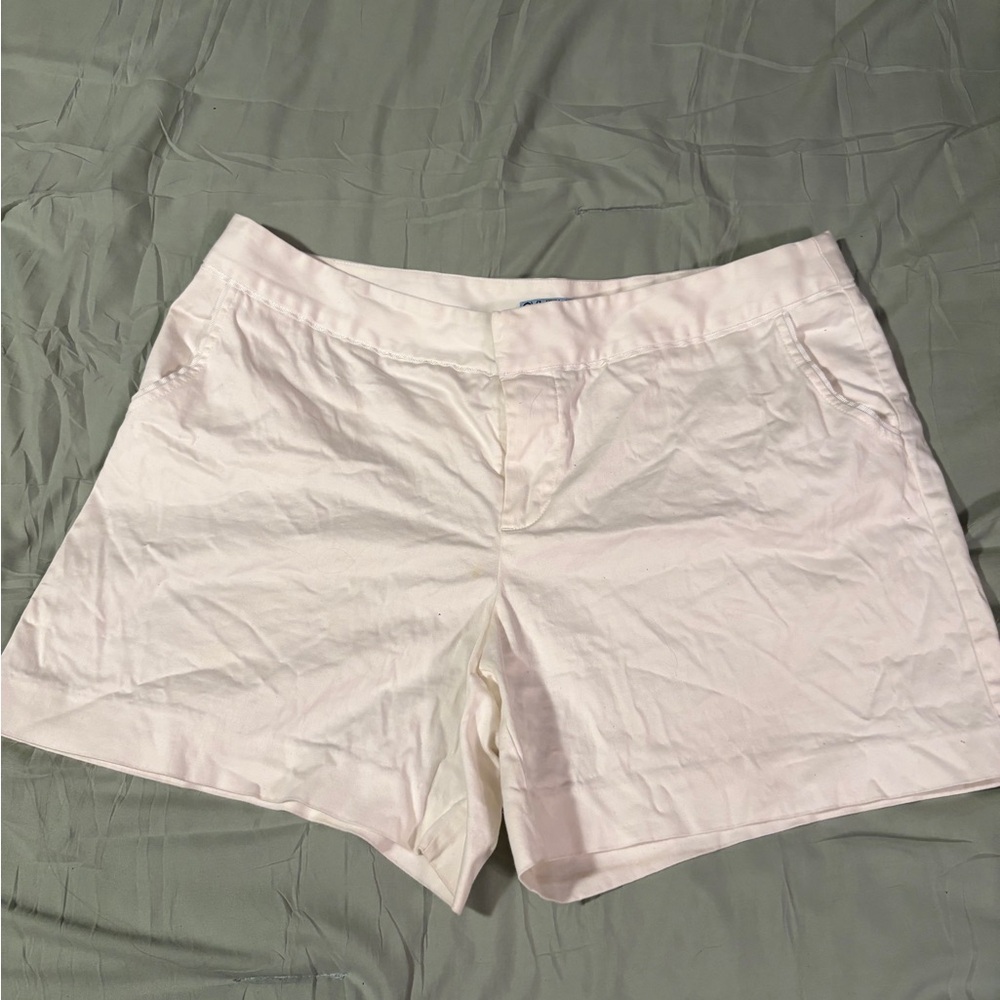 Cynthia Rowley White Cotton Bermuda Shorts